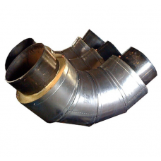 Отвод стальной ППУ ОЦ тип 2 60° 09Г2С 38х5х125х0,55х42,95 мм ГОСТ 8732-78