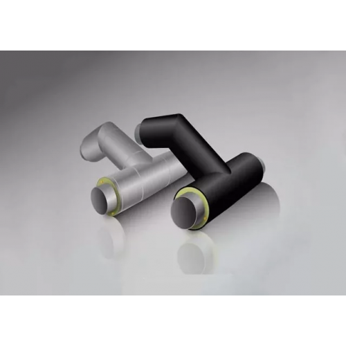 Тройниковое ответвление стальное ППУ ОЦ с МЗИ тип 2 Ст3сп 48х3,5х42,3х3,5х1200х730 мм ГОСТ 3262-75