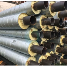 Труба в ППУ изоляции стальная в полиэтиленовой оболочке тип 1 09Г2С Ду89 89х3,5х160х3х32,5 мм ГОСТ 10705-80